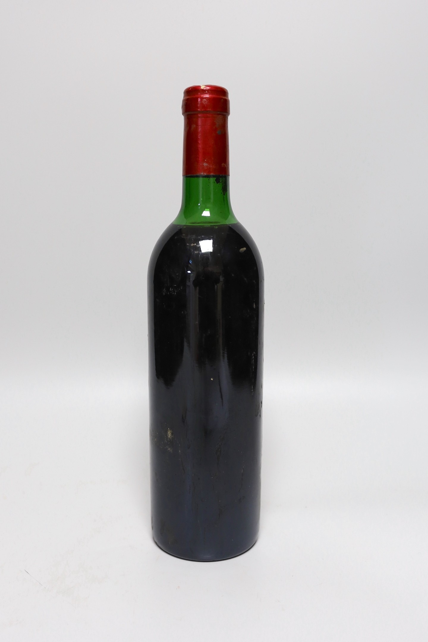 A bottle of Chateau Palmer, Margaux, Flouch Fils, 1984